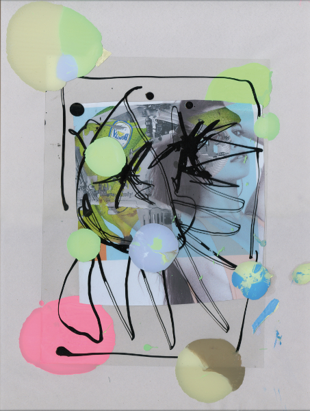 Armand Jalut.  Another piece of lace (dub version) : Armand Jalut, Sans titre, 2014 collage sur papier, 40 x 30 cm © Armand Jalut
